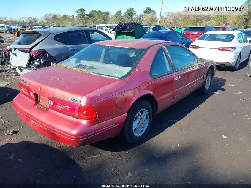 1996 Ford Thunderbird Lx VIN: 1FALP62W7TH120984 Lot: 44997954
