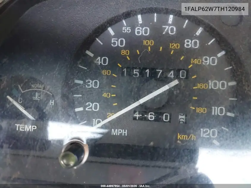 1996 Ford Thunderbird Lx VIN: 1FALP62W7TH120984 Lot: 44997954