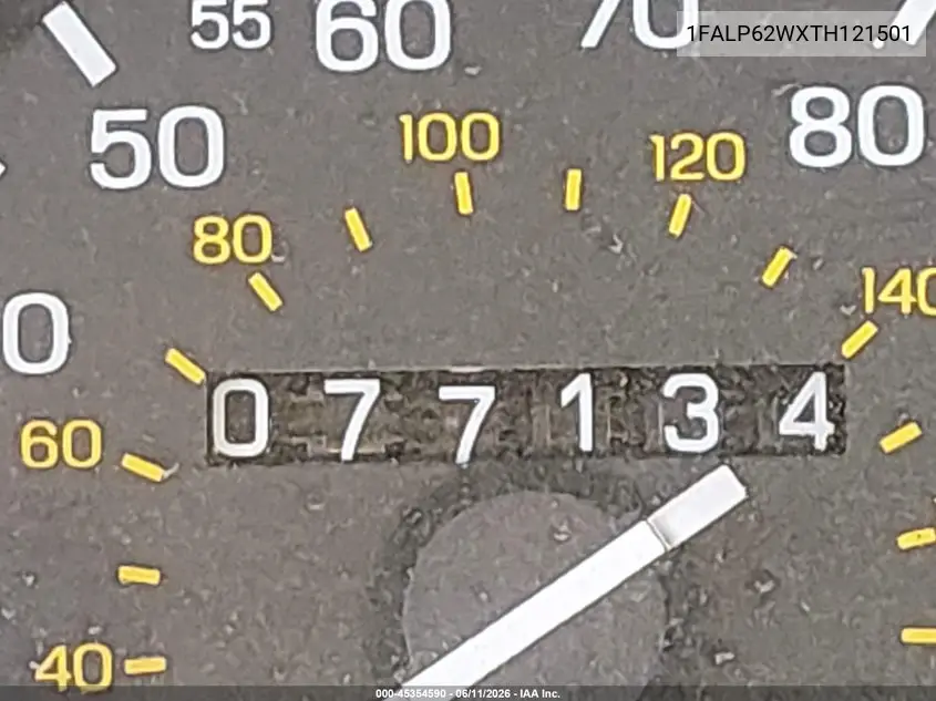 1996 Ford Thunderbird Lx VIN: 1FALP62WXTH121501 Lot: 45354590