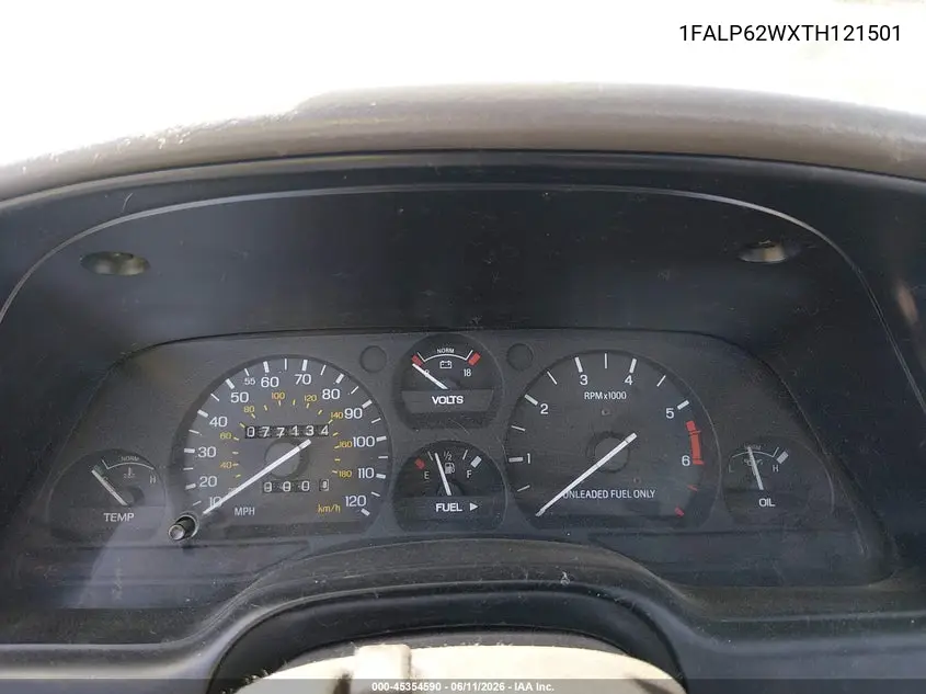 1996 Ford Thunderbird Lx VIN: 1FALP62WXTH121501 Lot: 45354590