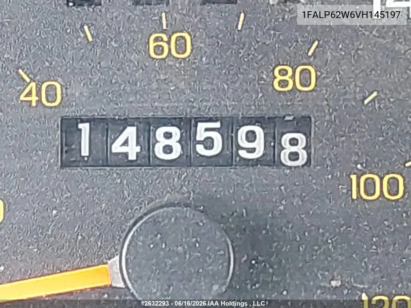 1997 Ford Thunderbird Lx VIN: 1FALP62W6VH145197 Lot: 12632293x