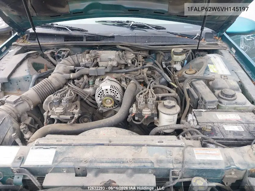 1997 Ford Thunderbird Lx VIN: 1FALP62W6VH145197 Lot: 12632293x