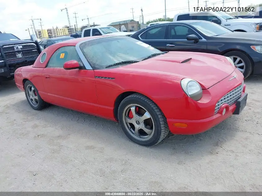 2002 Ford Thunderbird VIN: 1FAHP60A22Y101562 Lot: 43048684
