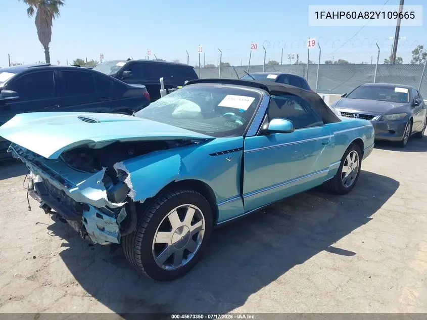 2002 Ford Thunderbird Deluxe/Premium/W/Hardtop Deluxe/W/Hardtop Premium VIN: 1FAHP60A82Y109665 Lot: 45673350