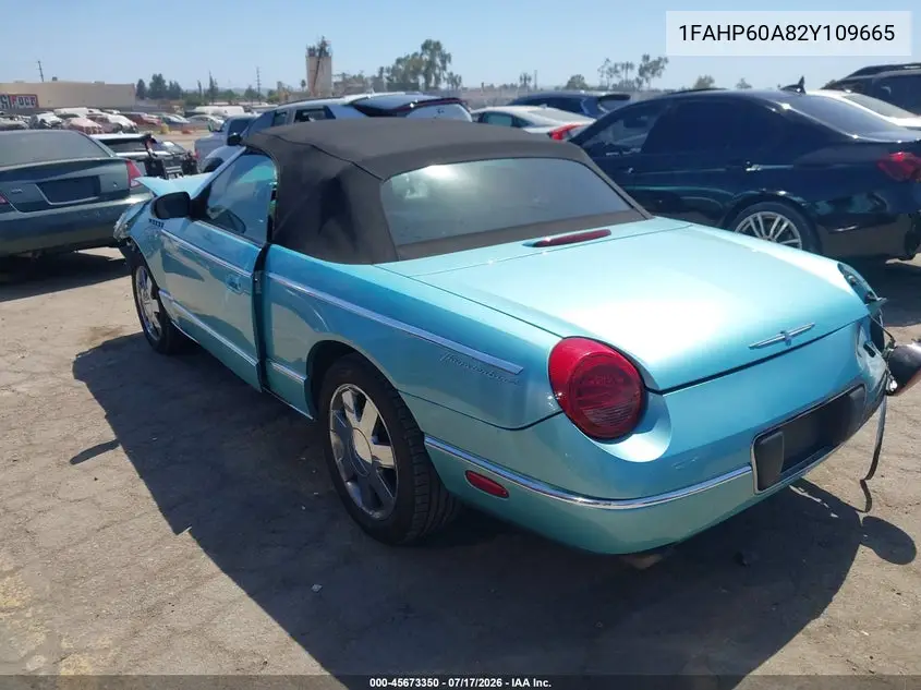 2002 Ford Thunderbird Deluxe/Premium/W/Hardtop Deluxe/W/Hardtop Premium VIN: 1FAHP60A82Y109665 Lot: 45673350