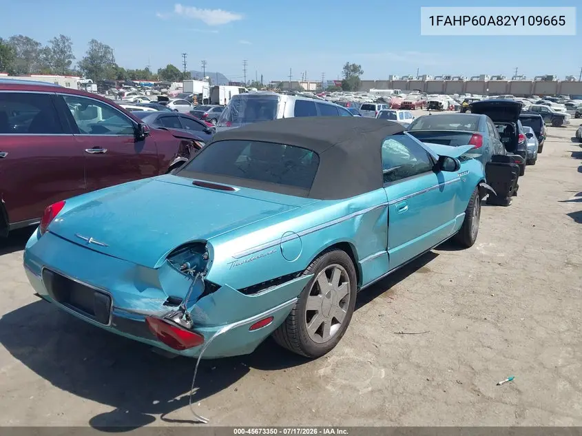 2002 Ford Thunderbird Deluxe/Premium/W/Hardtop Deluxe/W/Hardtop Premium VIN: 1FAHP60A82Y109665 Lot: 45673350