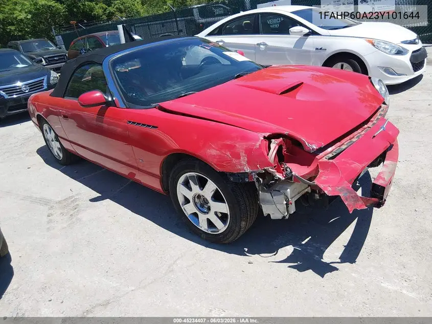 2003 Ford Thunderbird VIN: 1FAHP60A23Y101644 Lot: 45234407