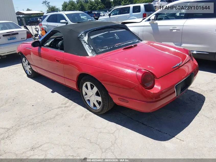 2003 Ford Thunderbird VIN: 1FAHP60A23Y101644 Lot: 45234407