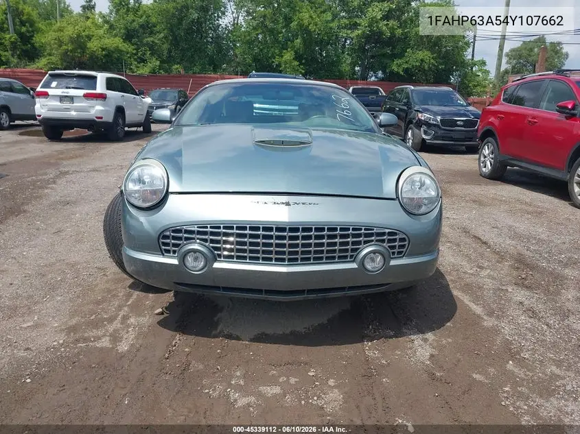 2004 Ford Thunderbird VIN: 1FAHP63A54Y107662 Lot: 45339112