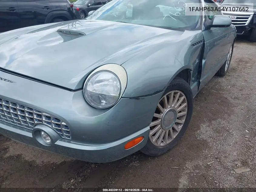 2004 Ford Thunderbird VIN: 1FAHP63A54Y107662 Lot: 45339112