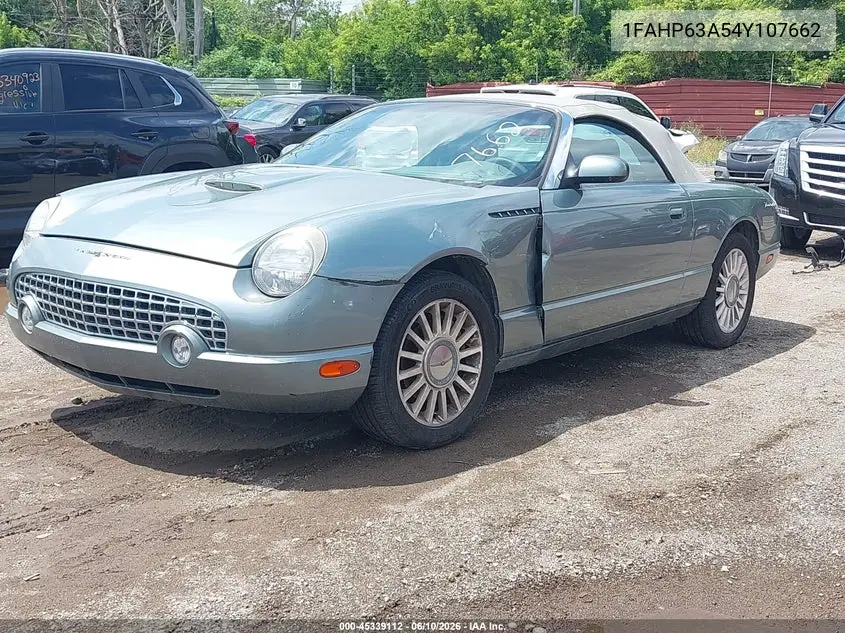 2004 Ford Thunderbird VIN: 1FAHP63A54Y107662 Lot: 45339112