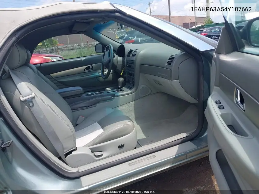 2004 Ford Thunderbird VIN: 1FAHP63A54Y107662 Lot: 45339112