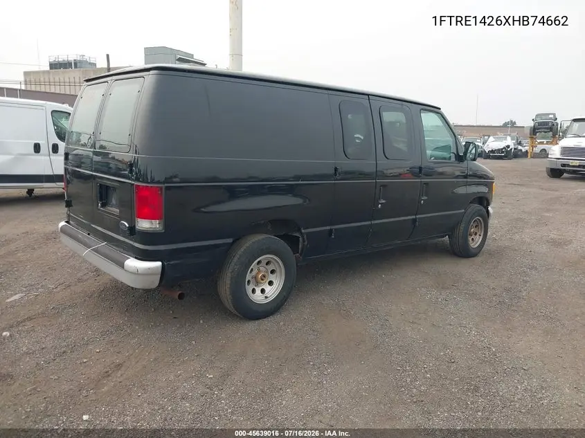 1999 Ford E-150 Commercial/Recreational VIN: 1FTRE1426XHB74662 Lot: 45639016