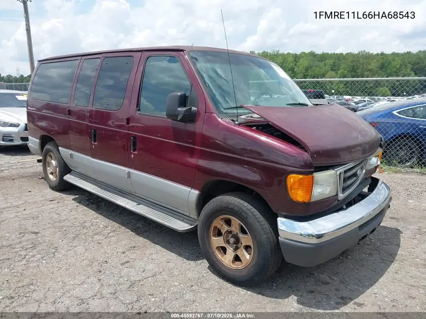2006 Ford E-150 Xl/Xlt VIN: 1FMRE11L66HA68543 Lot: 45592767