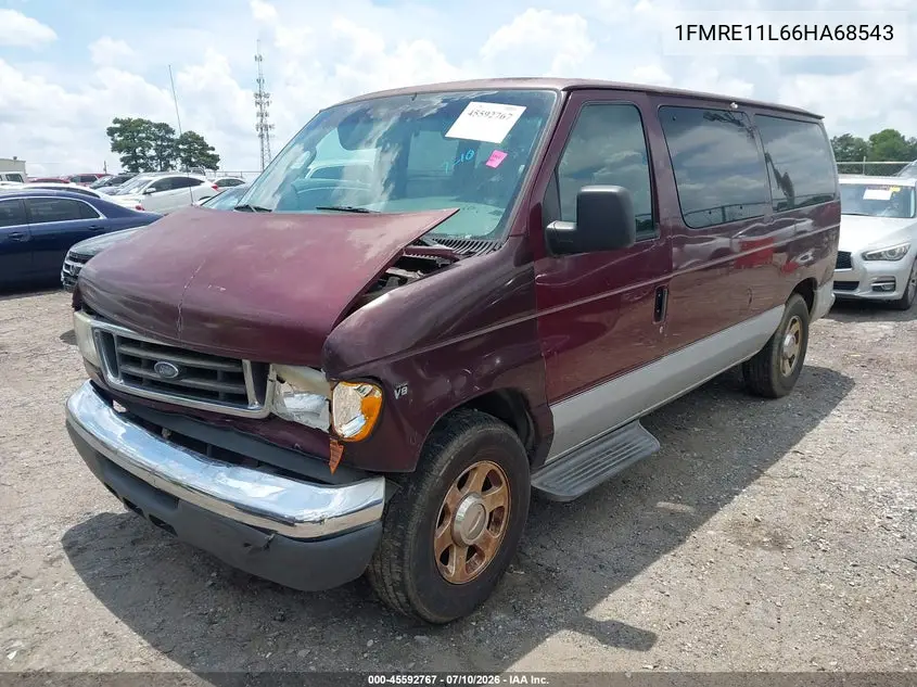 2006 Ford E-150 Xl/Xlt VIN: 1FMRE11L66HA68543 Lot: 45592767