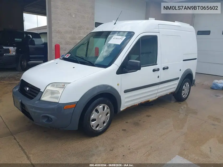 2011 Ford Transit Connect Xl VIN: NM0LS7AN9BT065602 Lot: 45303254