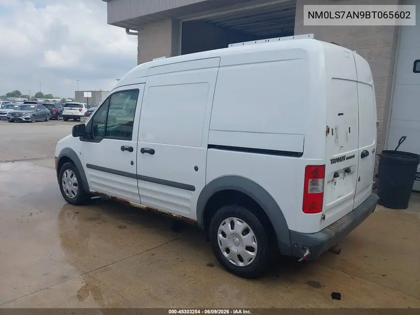 2011 Ford Transit Connect Xl VIN: NM0LS7AN9BT065602 Lot: 45303254