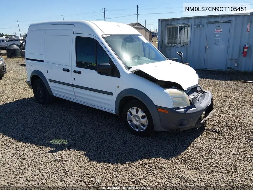 2012 Ford Transit Connect Xl VIN: NM0LS7CN9CT105451 Lot: 45396441