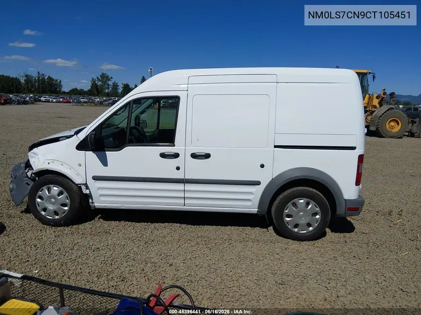 2012 Ford Transit Connect Xl VIN: NM0LS7CN9CT105451 Lot: 45396441