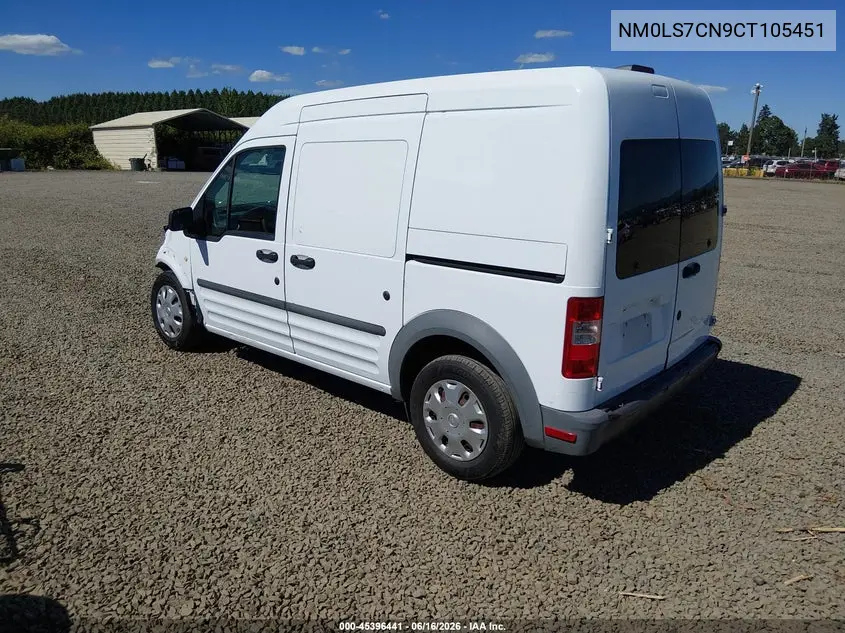 2012 Ford Transit Connect Xl VIN: NM0LS7CN9CT105451 Lot: 45396441