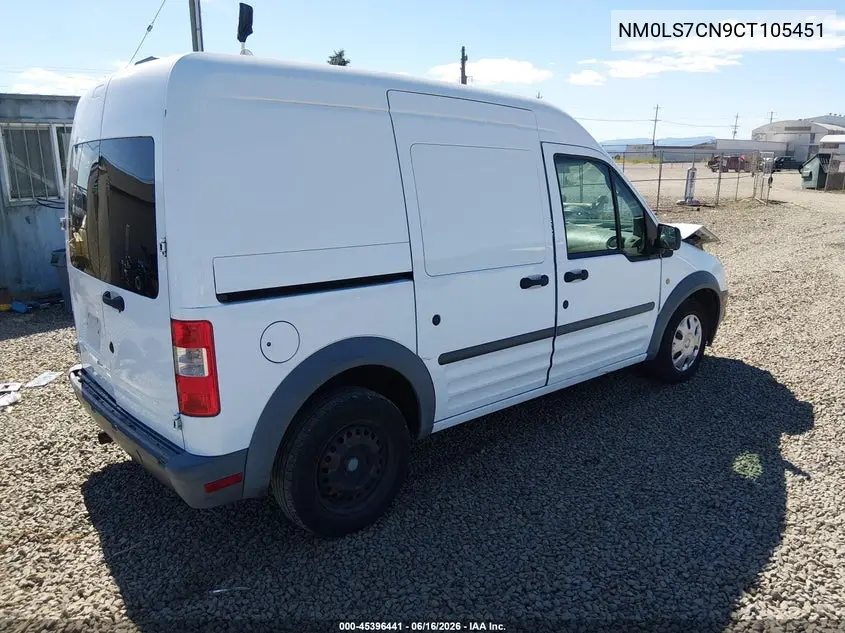 2012 Ford Transit Connect Xl VIN: NM0LS7CN9CT105451 Lot: 45396441
