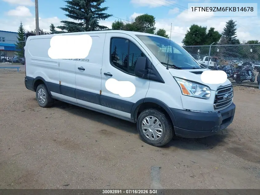 2015 Ford Transit T-150 VIN: 1FTNE9ZM6FKB14678 Lot: 30092891