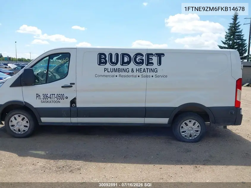 2015 Ford Transit T-150 VIN: 1FTNE9ZM6FKB14678 Lot: 30092891