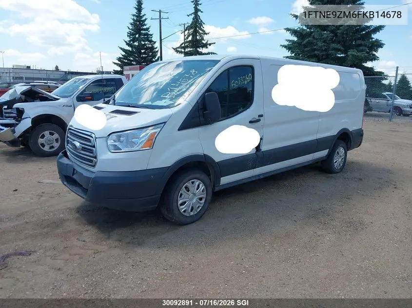 2015 Ford Transit T-150 VIN: 1FTNE9ZM6FKB14678 Lot: 30092891