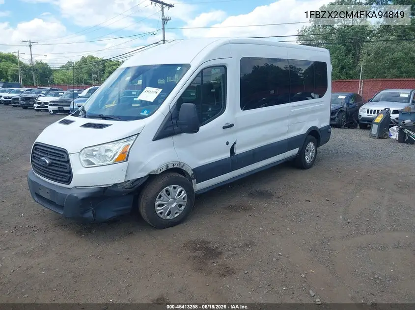 2015 Ford Transit-350 Xlt VIN: 1FBZX2CM4FKA94849 Lot: 45413258