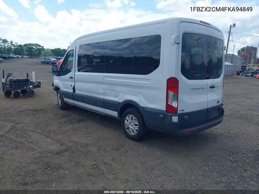 2015 Ford Transit-350 Xlt VIN: 1FBZX2CM4FKA94849 Lot: 45413258