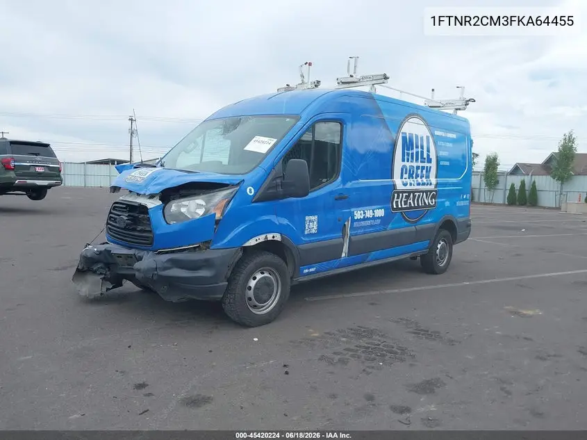 2015 Ford Transit-250 VIN: 1FTNR2CM3FKA64455 Lot: 45420224