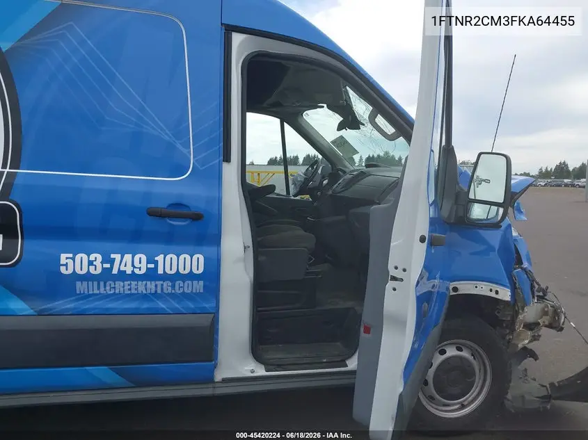 2015 Ford Transit-250 VIN: 1FTNR2CM3FKA64455 Lot: 45420224