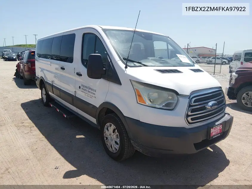 2015 Ford Transit-350 Xlt VIN: 1FBZX2ZM4FKA97922 Lot: 45671404