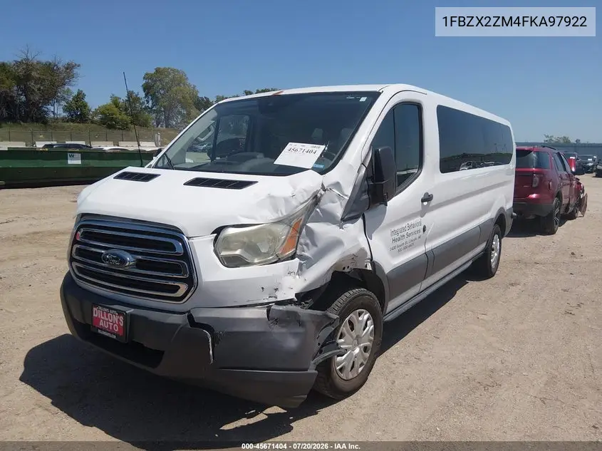 2015 Ford Transit-350 Xlt VIN: 1FBZX2ZM4FKA97922 Lot: 45671404