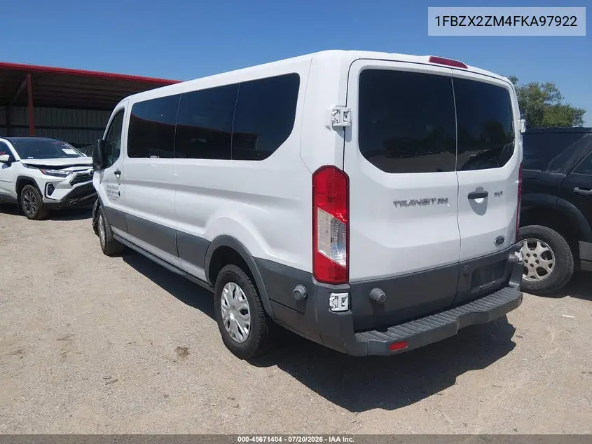 2015 Ford Transit-350 Xlt VIN: 1FBZX2ZM4FKA97922 Lot: 45671404