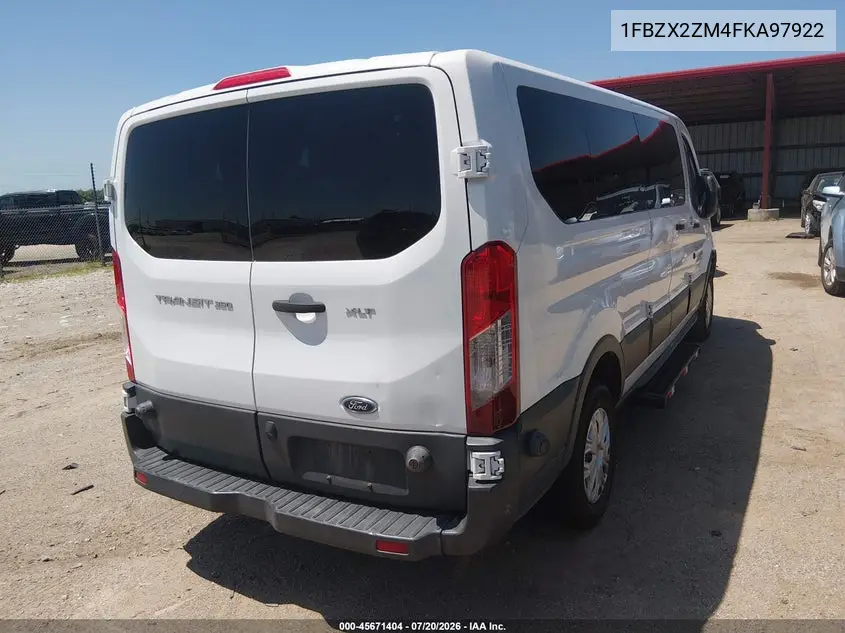 2015 Ford Transit-350 Xlt VIN: 1FBZX2ZM4FKA97922 Lot: 45671404