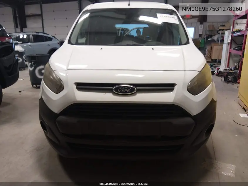 2016 Ford Transit Connect Xl VIN: NM0GE9E75G1278260 Lot: 45192690
