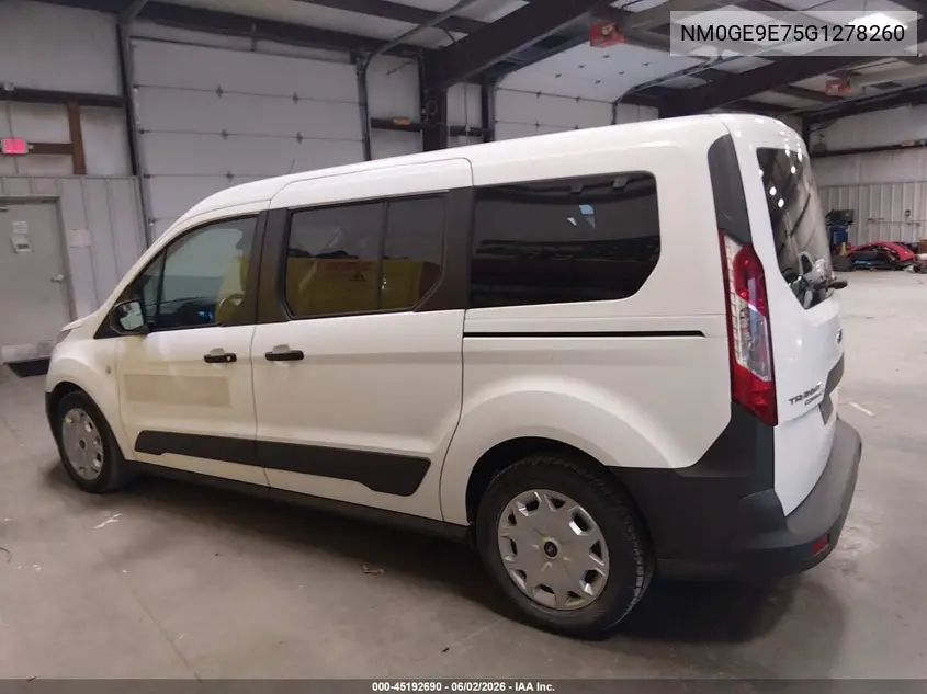 2016 Ford Transit Connect Xl VIN: NM0GE9E75G1278260 Lot: 45192690