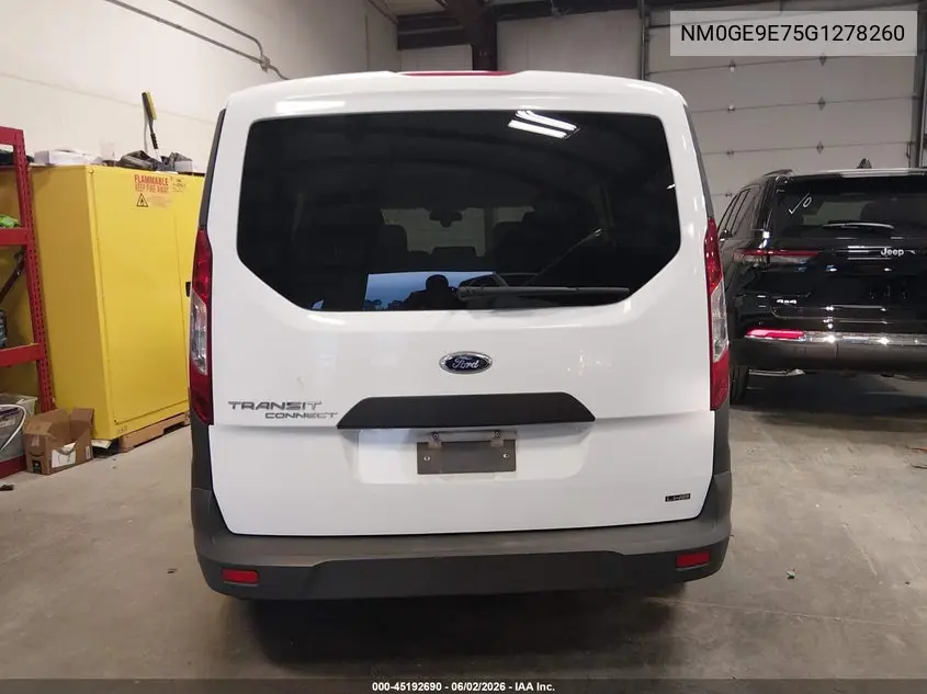 2016 Ford Transit Connect Xl VIN: NM0GE9E75G1278260 Lot: 45192690