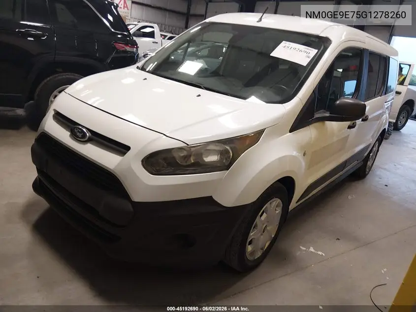 2016 Ford Transit Connect Xl VIN: NM0GE9E75G1278260 Lot: 45192690