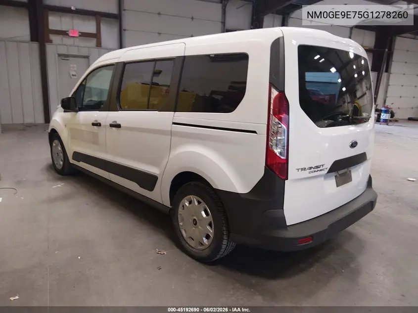 2016 Ford Transit Connect Xl VIN: NM0GE9E75G1278260 Lot: 45192690