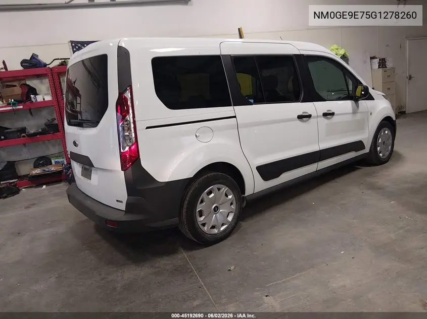 2016 Ford Transit Connect Xl VIN: NM0GE9E75G1278260 Lot: 45192690