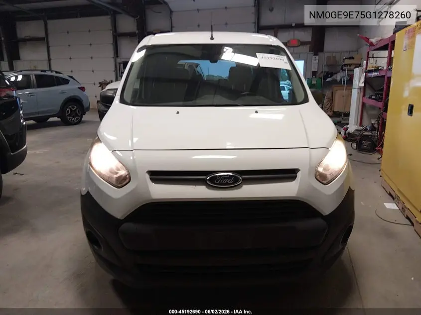 2016 Ford Transit Connect Xl VIN: NM0GE9E75G1278260 Lot: 45192690