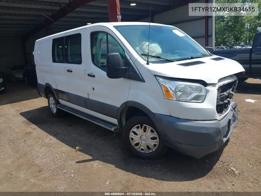 2016 Ford Transit-250 VIN: 1FTYR1ZMXGKB34615 Lot: 45589241