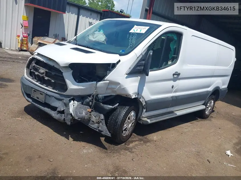2016 Ford Transit-250 VIN: 1FTYR1ZMXGKB34615 Lot: 45589241
