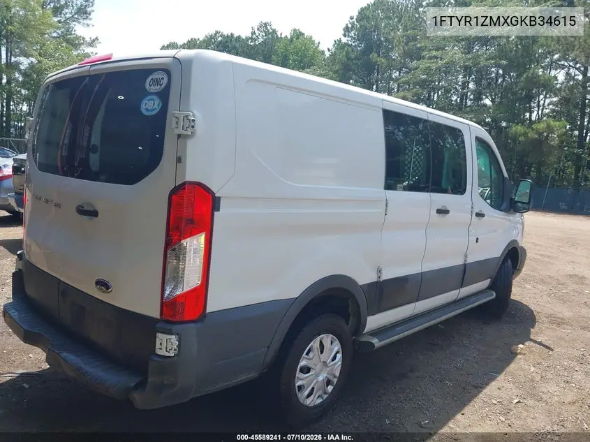 2016 Ford Transit-250 VIN: 1FTYR1ZMXGKB34615 Lot: 45589241