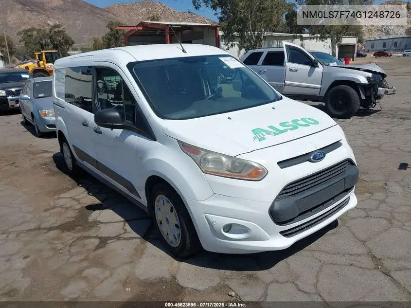 2016 Ford Transit Connect Xlt VIN: NM0LS7F74G1248726 Lot: 45623596