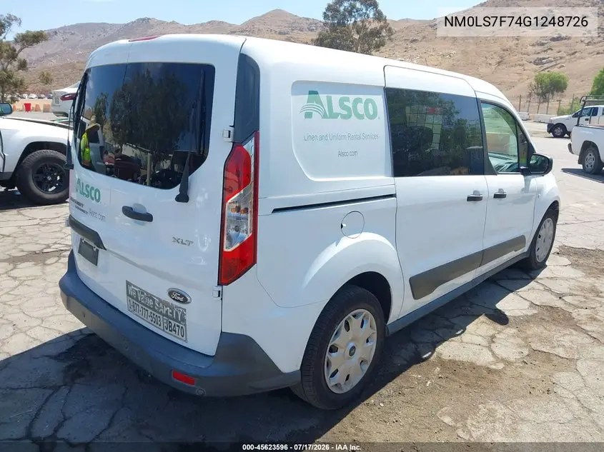 2016 Ford Transit Connect Xlt VIN: NM0LS7F74G1248726 Lot: 45623596