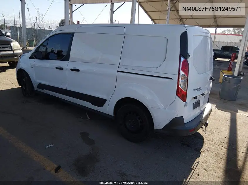 2016 Ford Transit Connect Xlt VIN: NM0LS7F76G1249571 Lot: 45630718