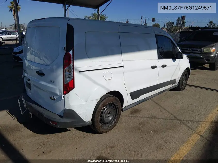 2016 Ford Transit Connect Xlt VIN: NM0LS7F76G1249571 Lot: 45630718